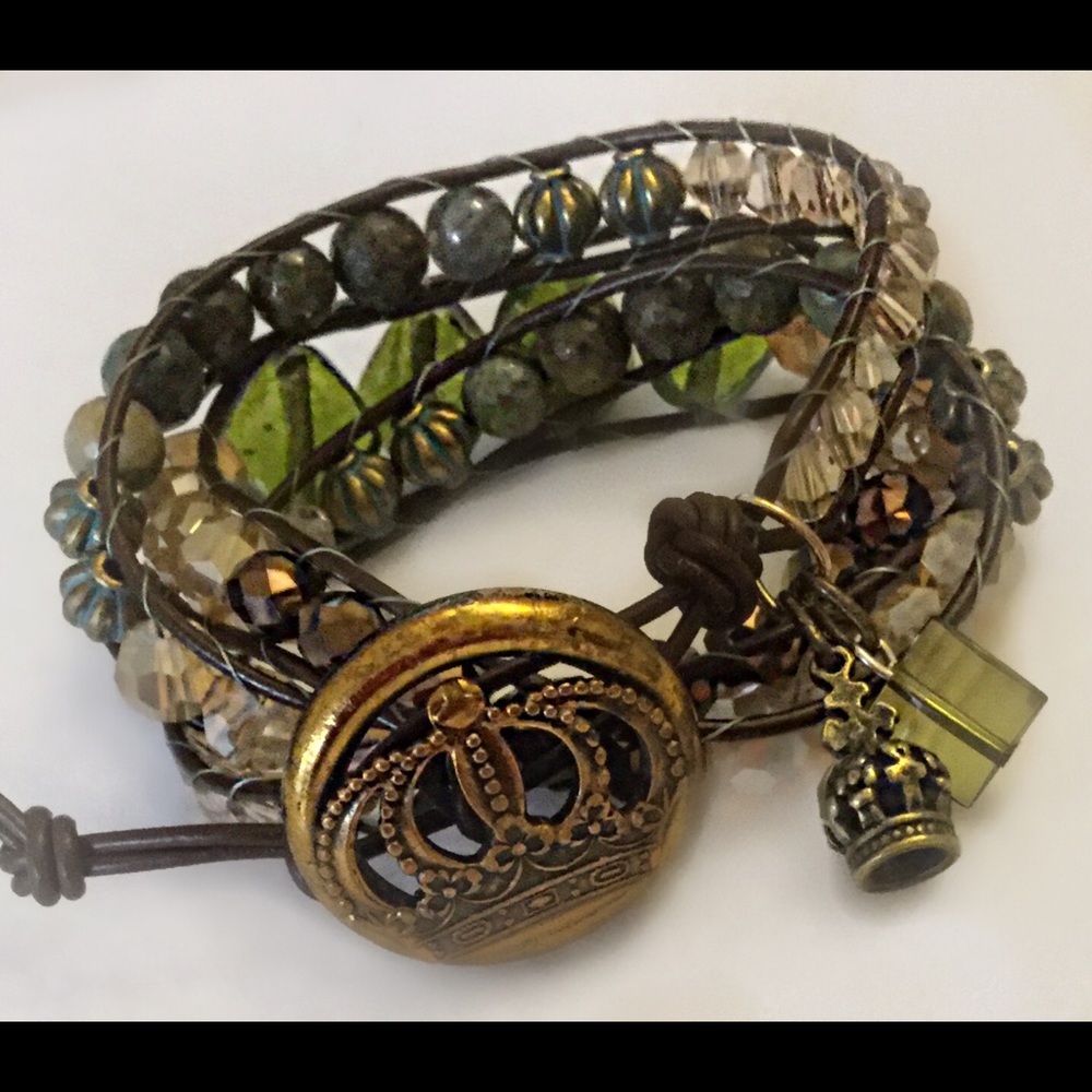 Completely Handmade Triple Wrap Bracelet